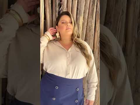 SHORT SAIA ALFAIATARIA BOTÃO DOURADO