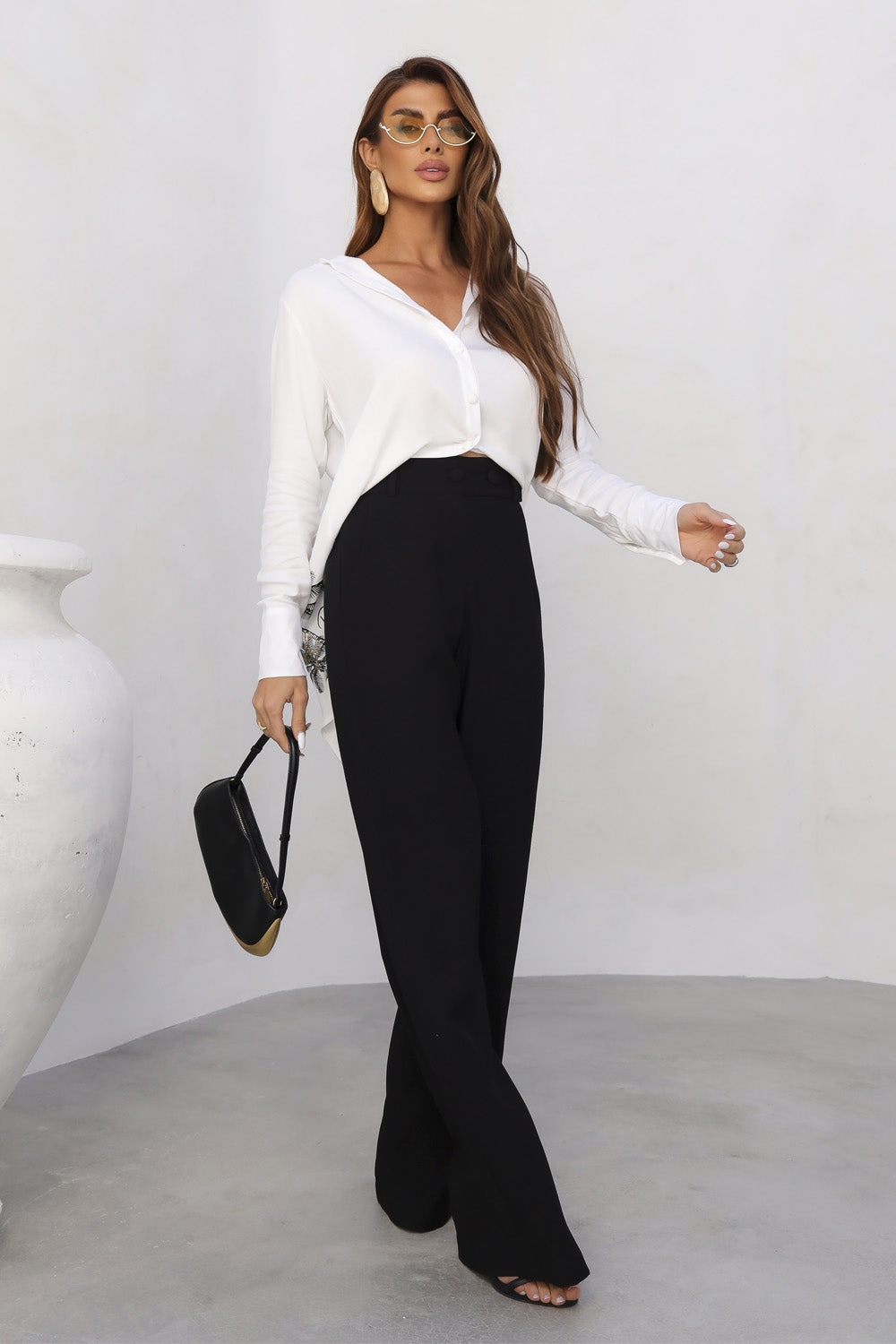 CALÇA WIDE BOTÕES PIETRA