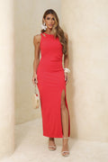VESTIDO LONGO FENDA DESERT