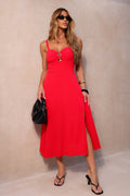 VESTIDO MIDI FENDA ZAYN