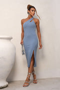 VESTIDO MIDI DESERT BLUE
