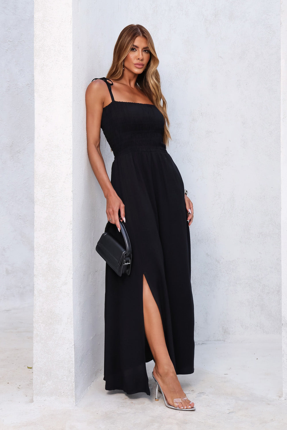 VESTIDO LONGO ALÇAS LAÇO