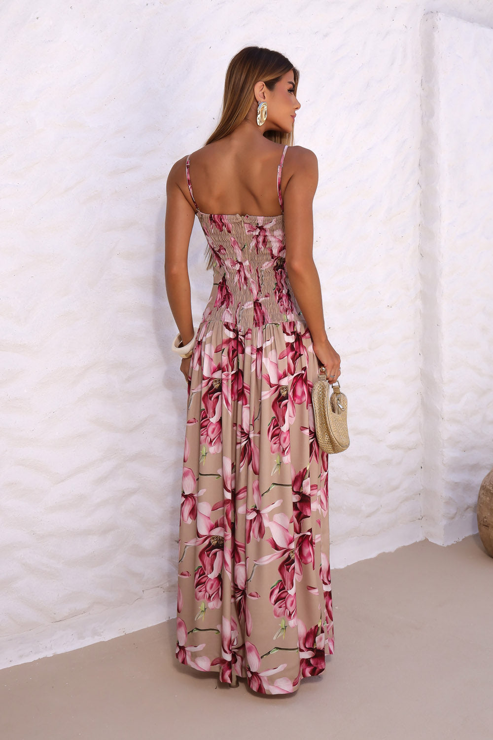VESTIDO LONGO FLORAL MAXI