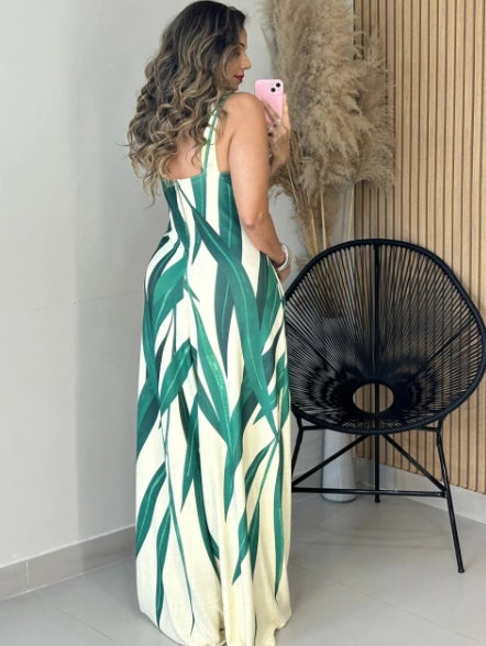 Macacão Longo Estampado