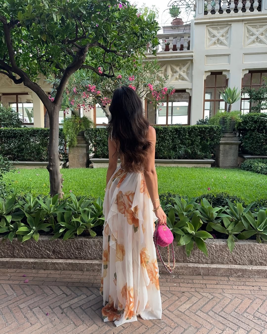 Vestido Longo Floral Fluido