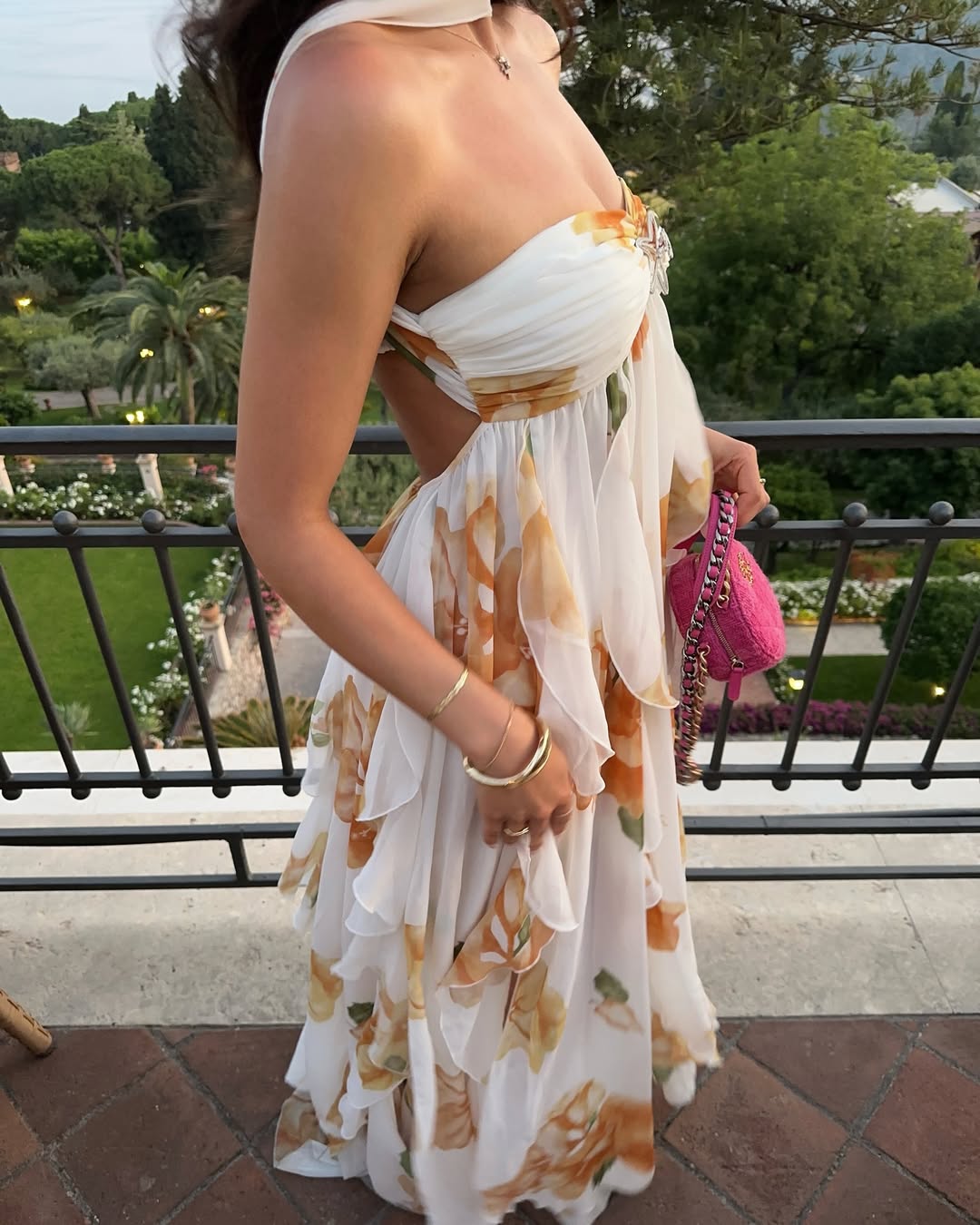 Vestido Longo Floral Fluido