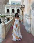 Vestido Longo Floral Fluido