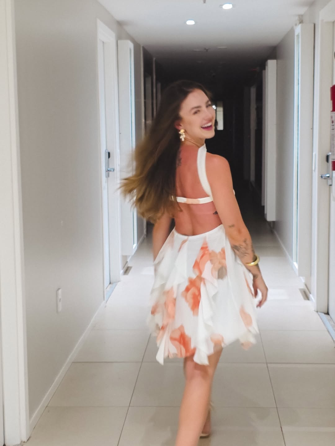 Vestido Curto Floral