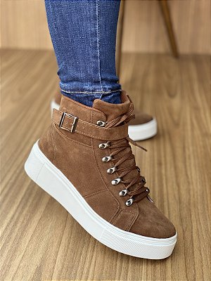 Tênis Botinha Jeans Nobuck