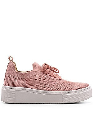Tênis Meia Casual Knit Nude